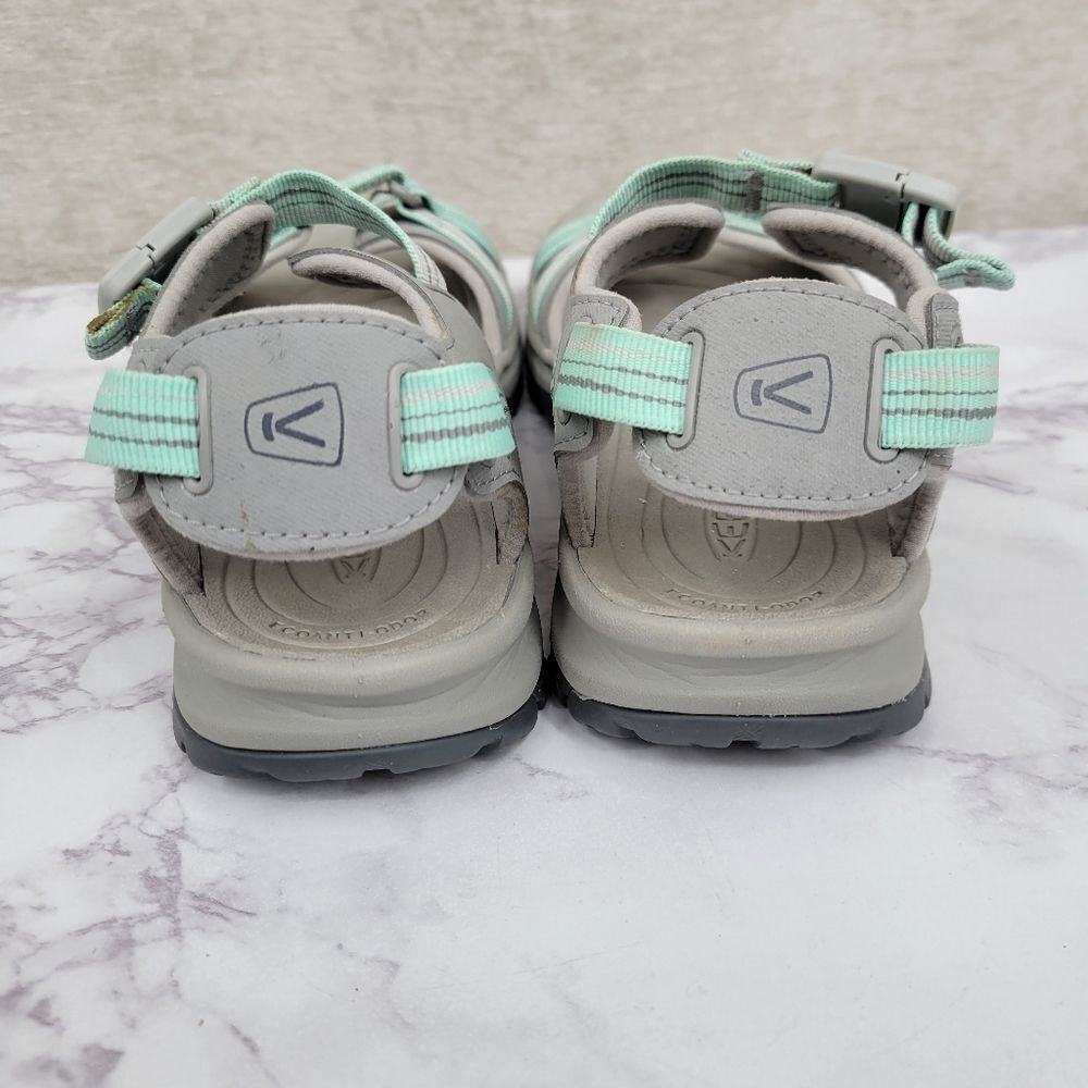 Keen Women's Sandals - Light Gray with Mint Straps - Picture 3 of 12